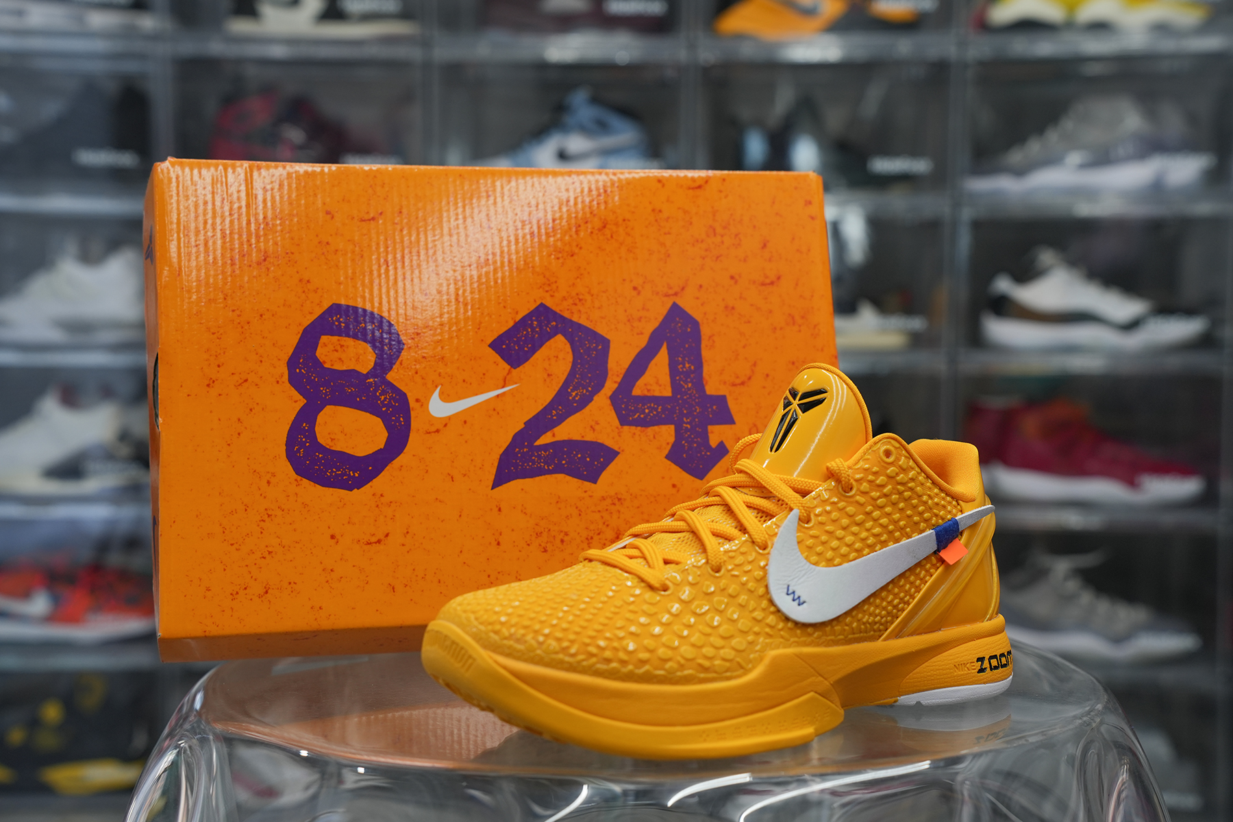 Off White x Nike Zoom Kobe 6 Yellow Custom(A1 Batch)