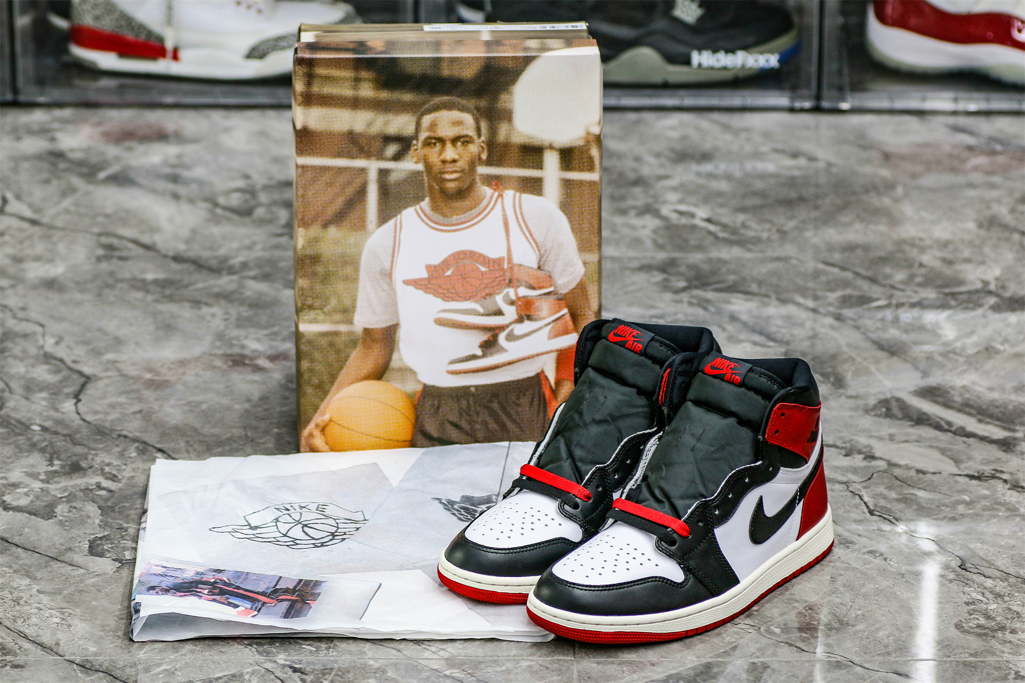 Air Jordan 1 Retro High OG Black Toe Reimagined (Ln5 A1)