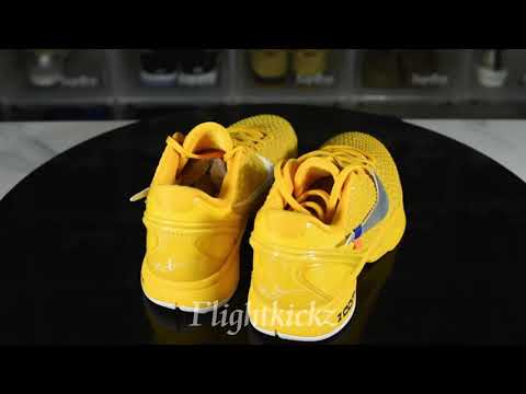 Off White x Nike Zoom Kobe 6 Yellow Custom(A1 Batch)