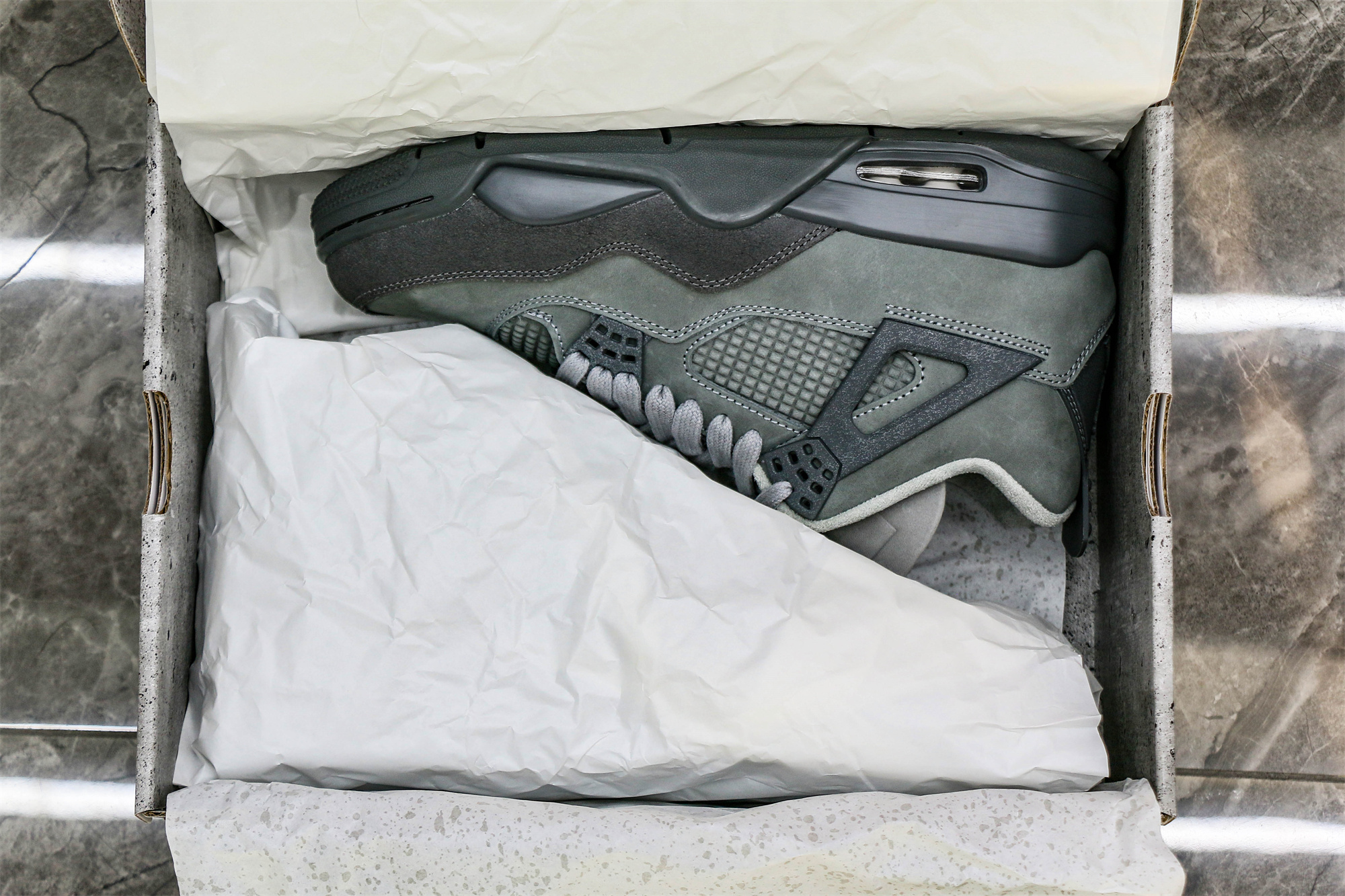 Air Jordan 4 Retro SE Paris Olympics Wet Cement (Ln5 A1)