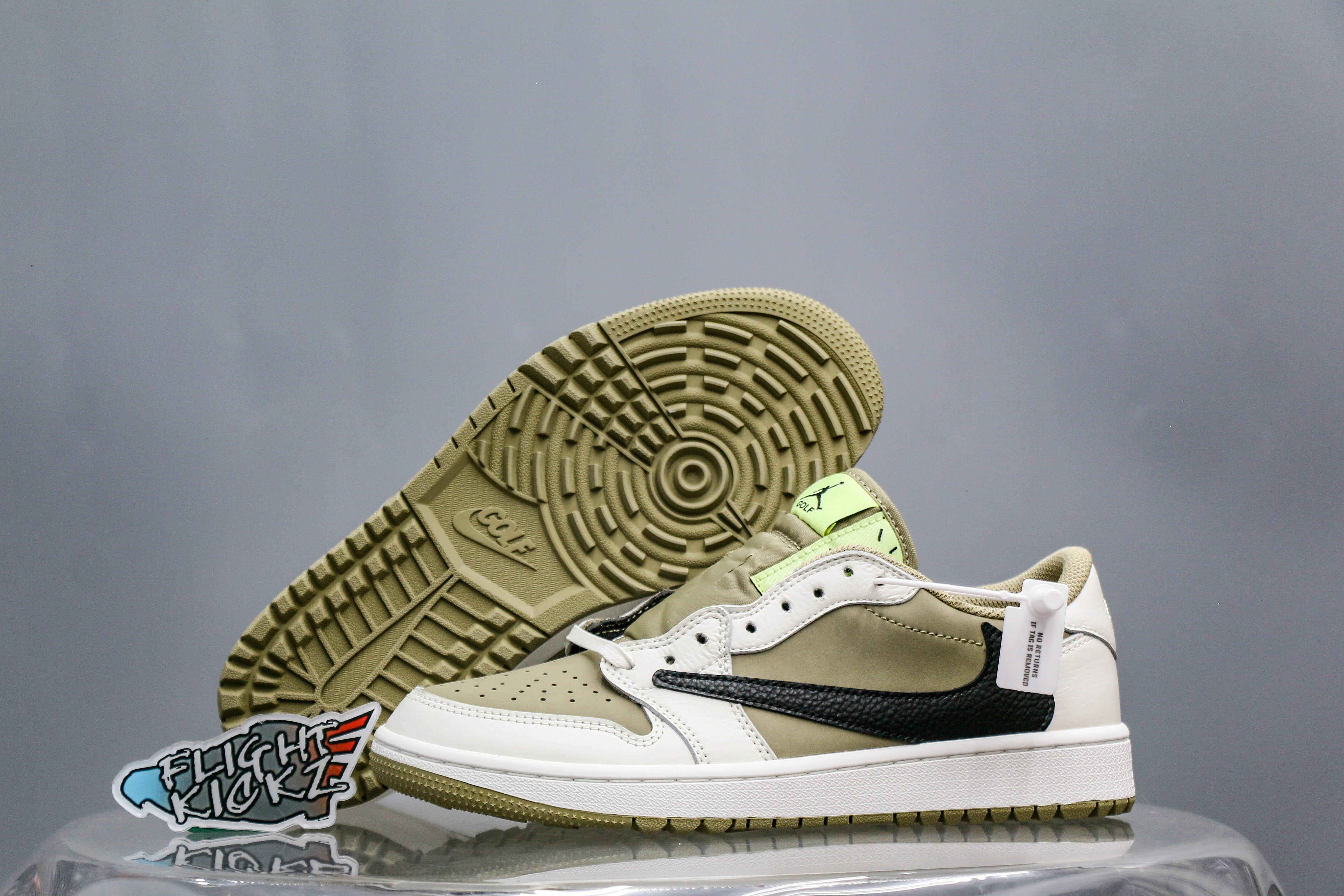 Travis Scott x Air Jordan 1 Low Golf Neutral Olive (A2 Batch)