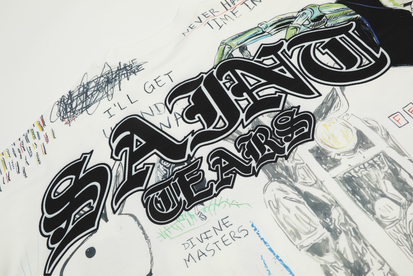 Saint Mich@el Tears Skull Full Print Long Sleeve