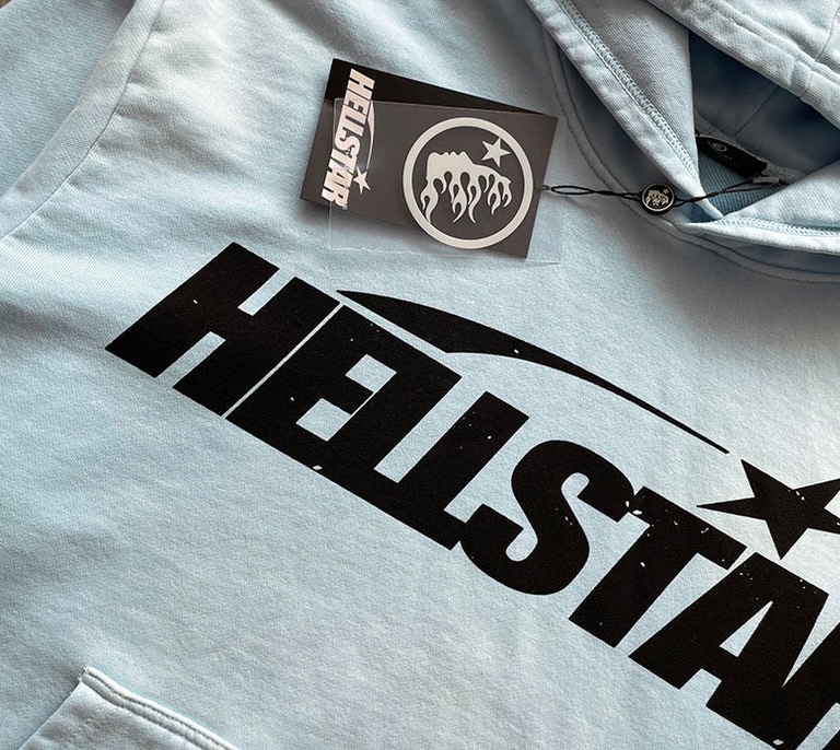 Hell$tar Fire Sky Blue Hoodie