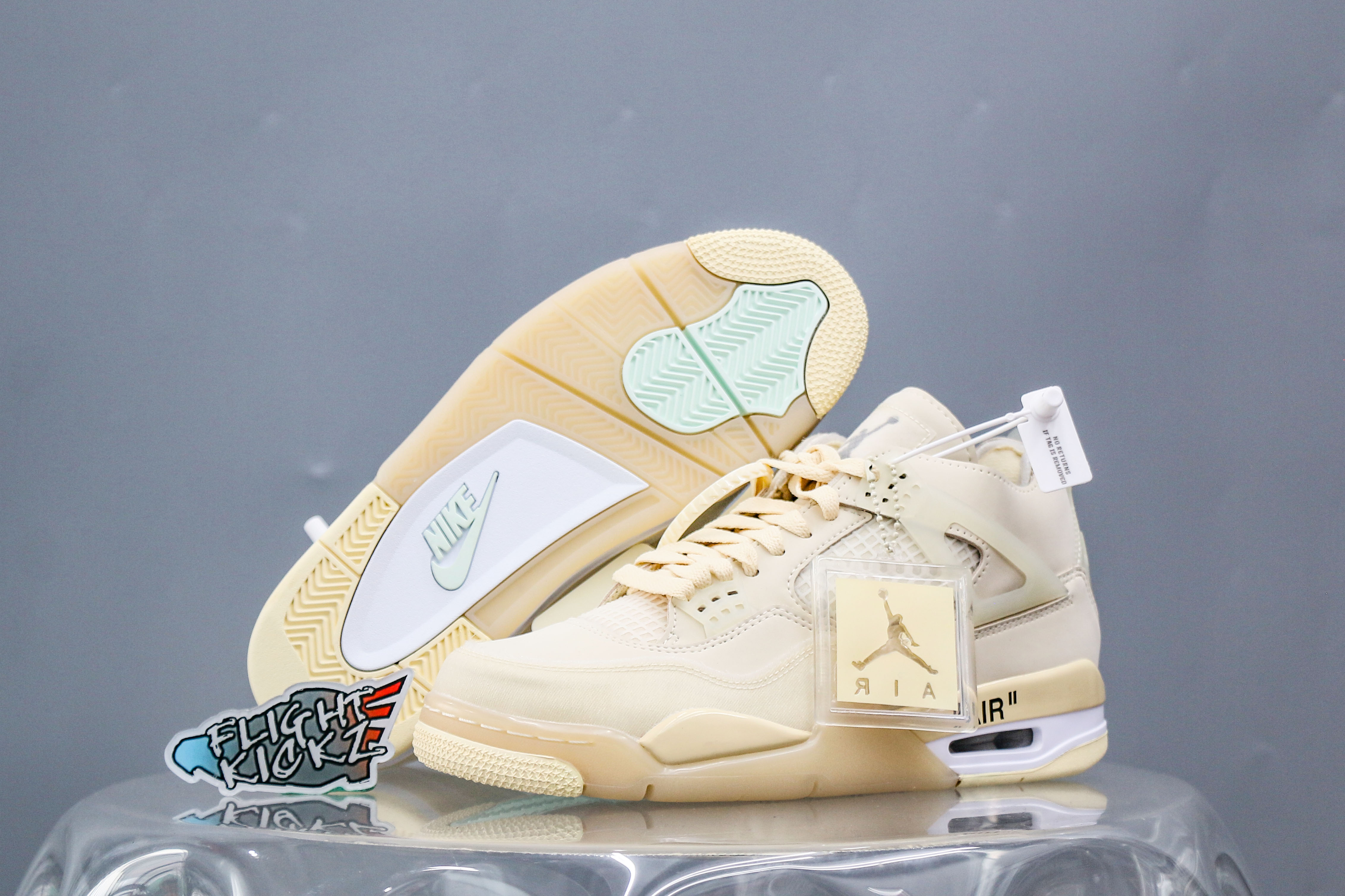 Off White x Air Jordan 4 Sail 2020 (A2 Batch)