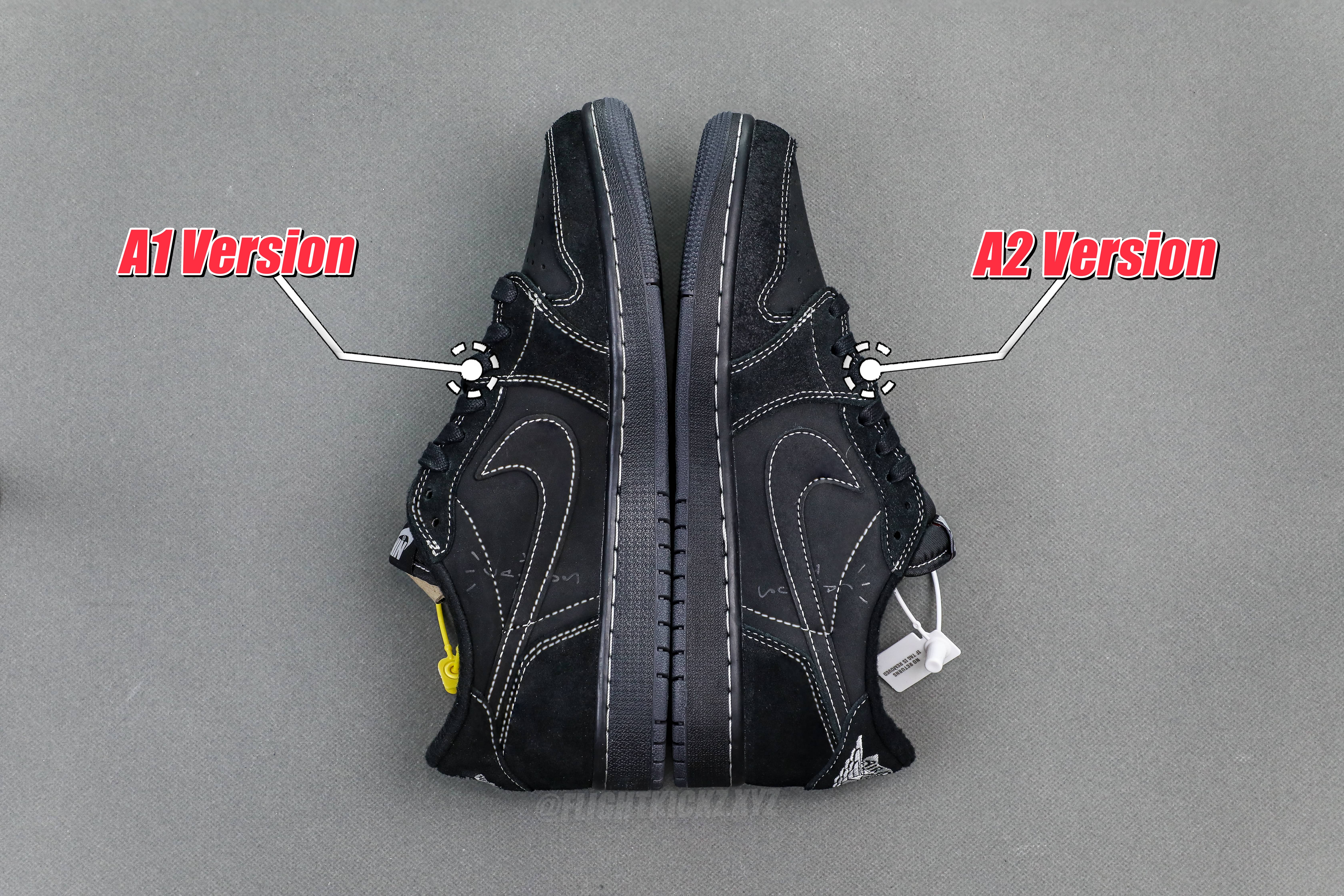 Travis Scott x Nike Air Jordan 1 Low OG “BlackPhantom”（A2 Batch)