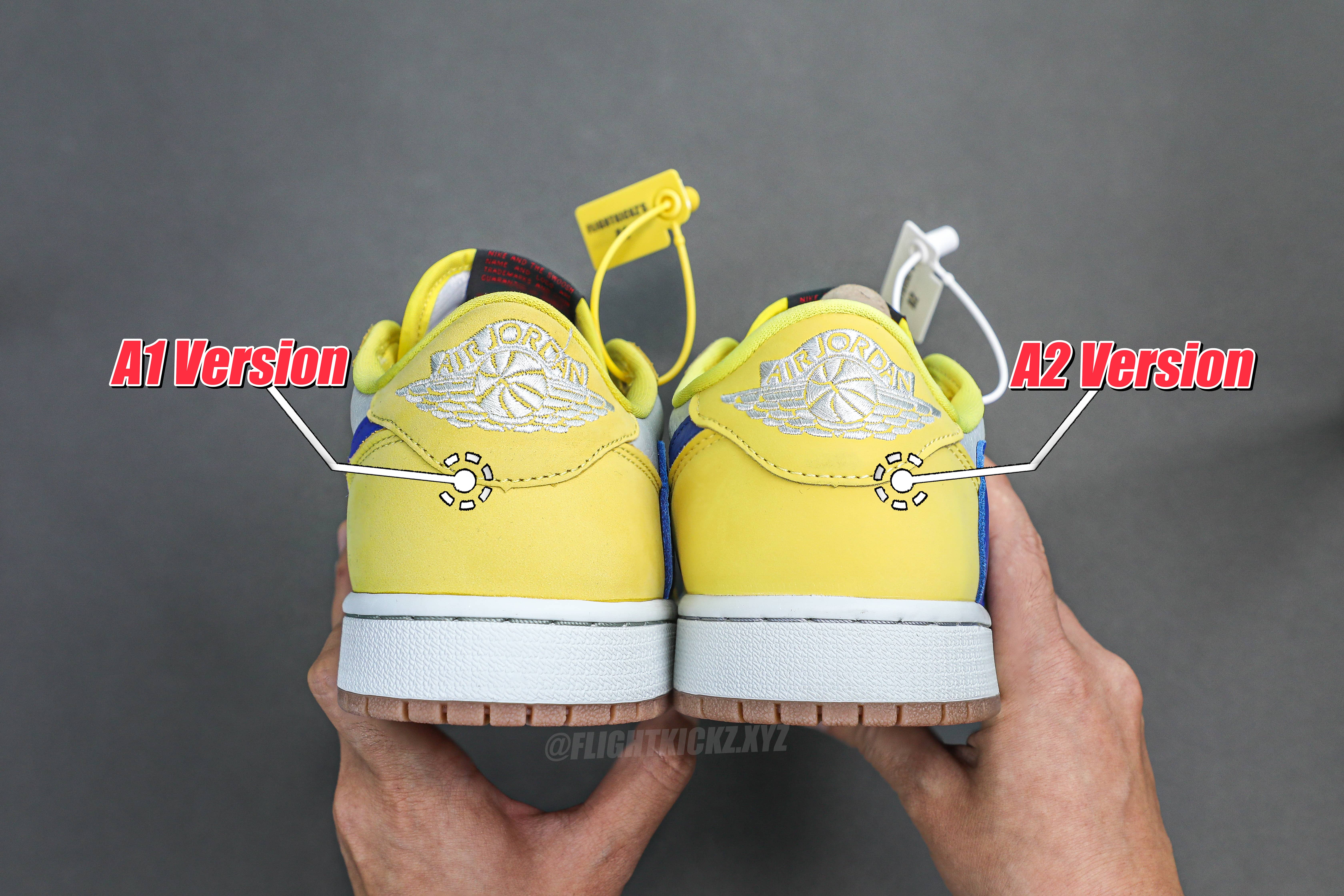 Travis Scott x Air Jordan 1 Retro Low OG SP “ElkinsCanary Yellow”（A2 Batch)