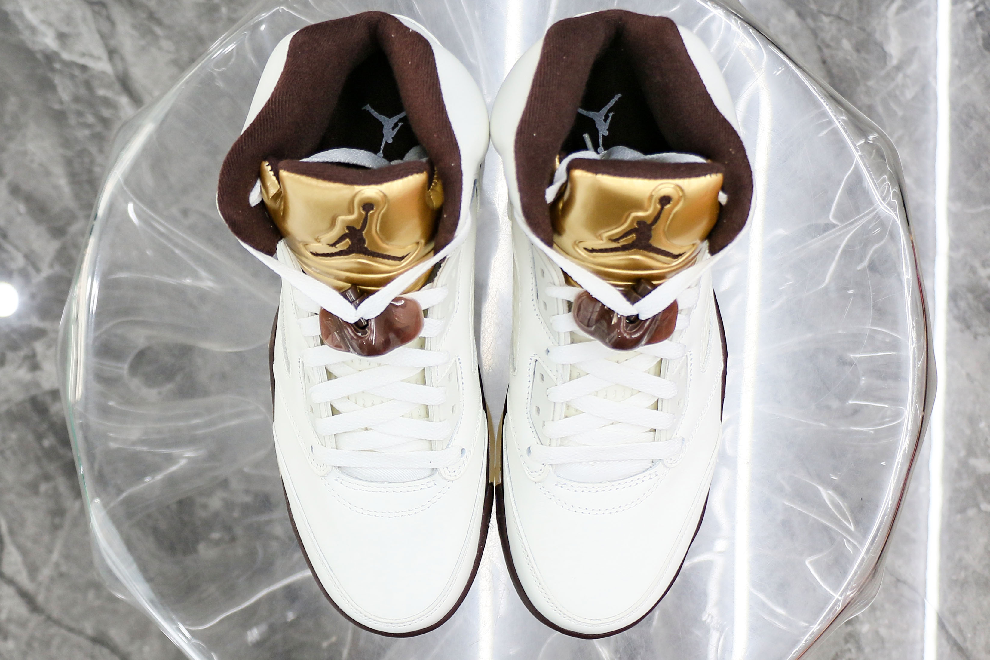 Air Jordan 5 Retro Olympic Gold White Mocha