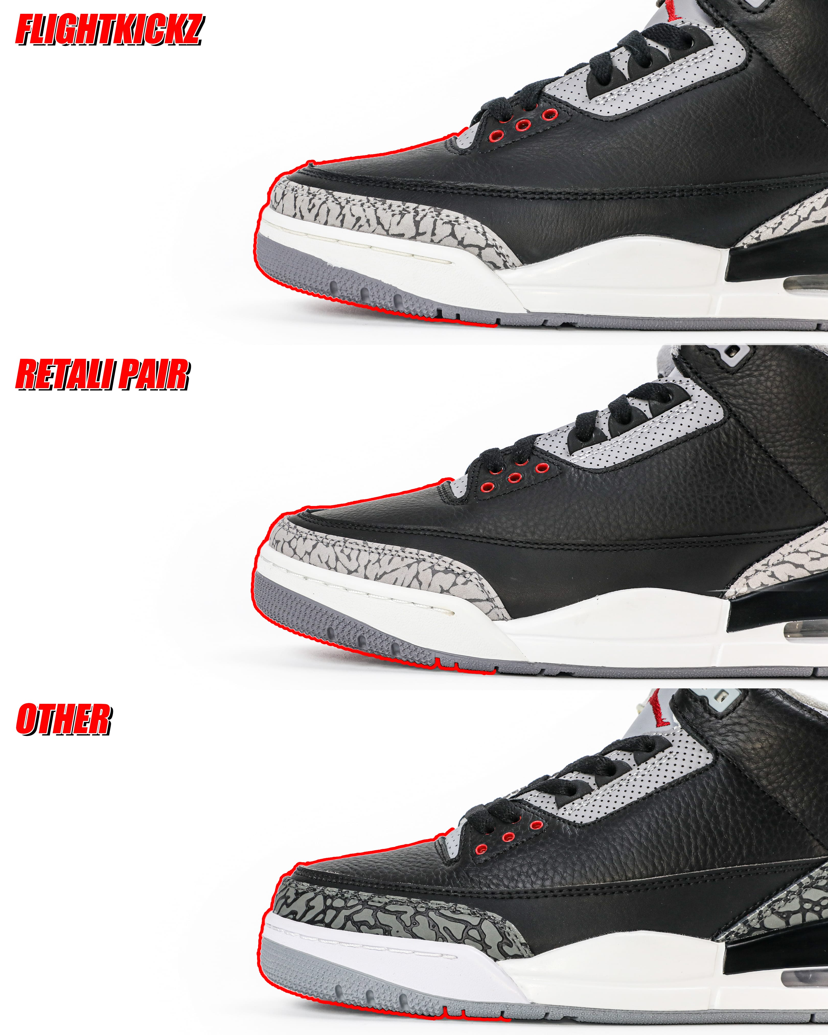 Air Jordan 3 Retro Black Cement Reimagined 2024 (Ln5 A1)