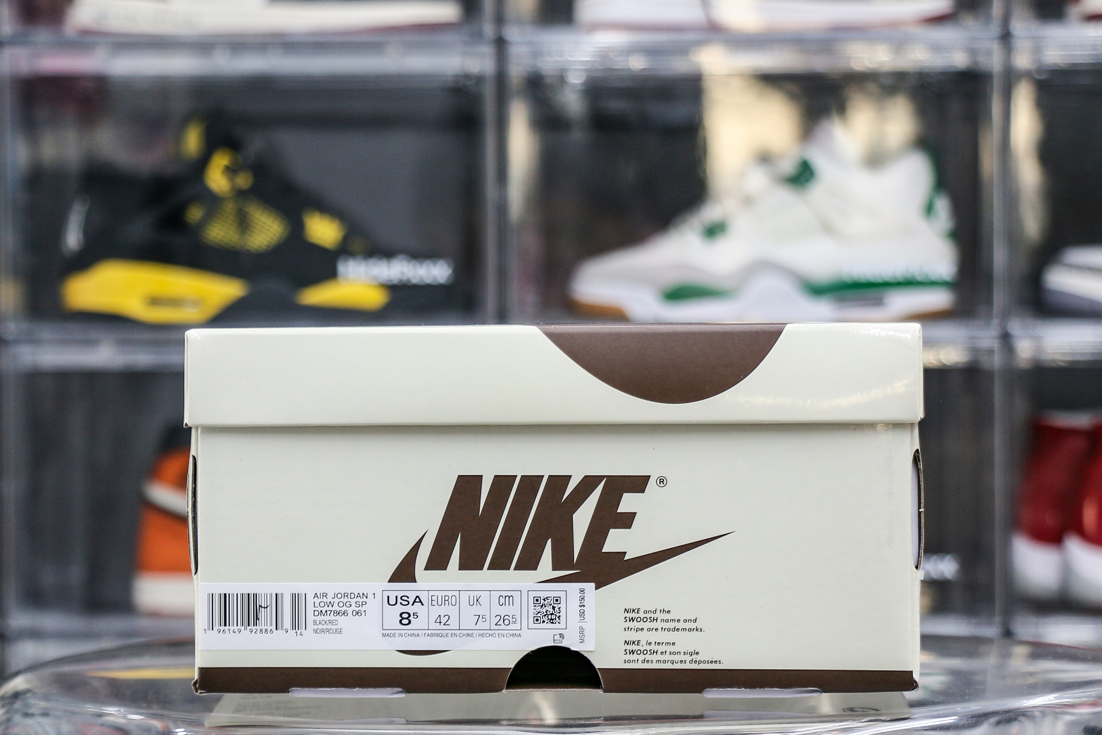 Travis Scott x Air Jordan 1 Low OG Black Red Custom