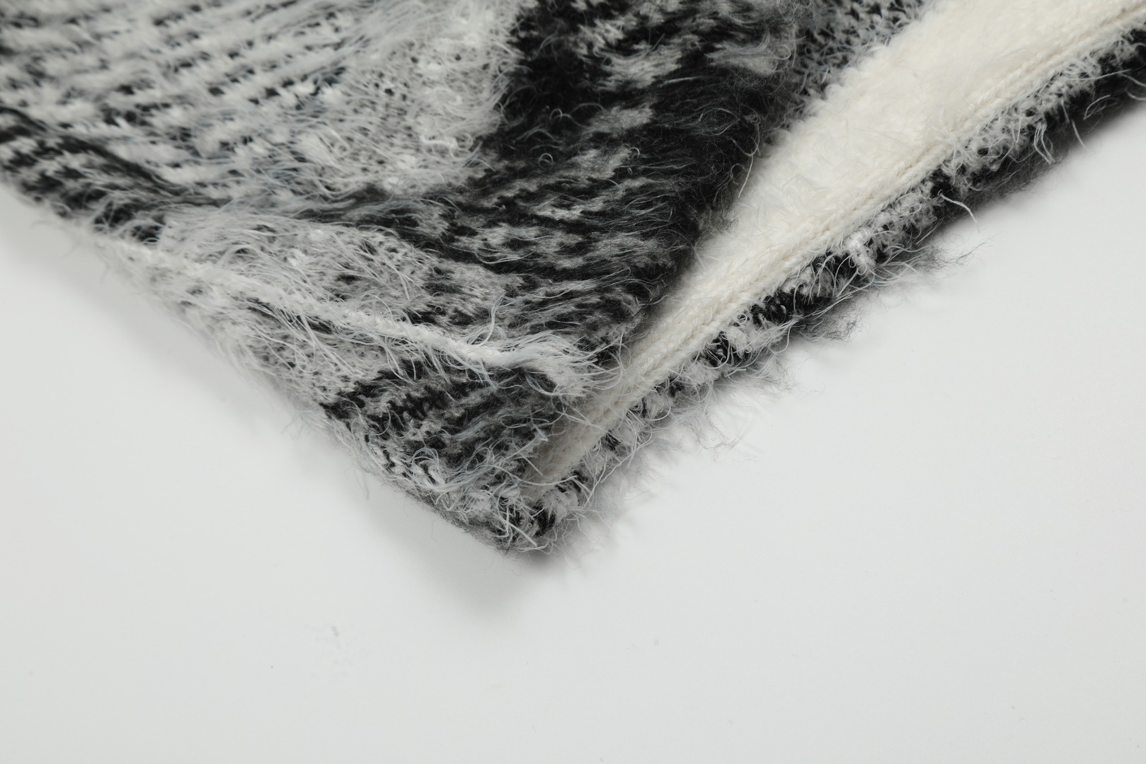 Stussy Hairy Plaid Cardigan Sweater