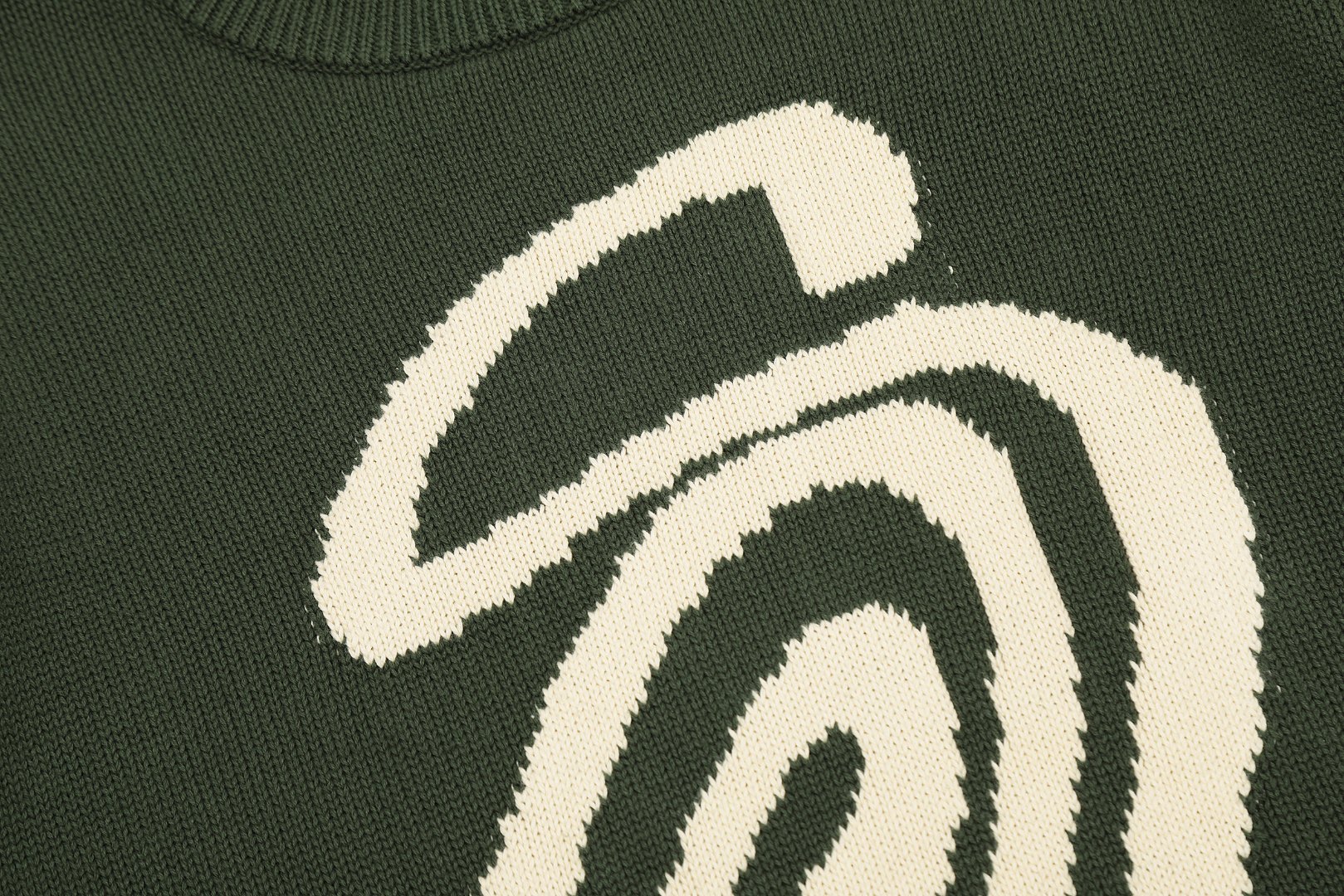 Stussy Hairy Plaid Cardigan Sweater