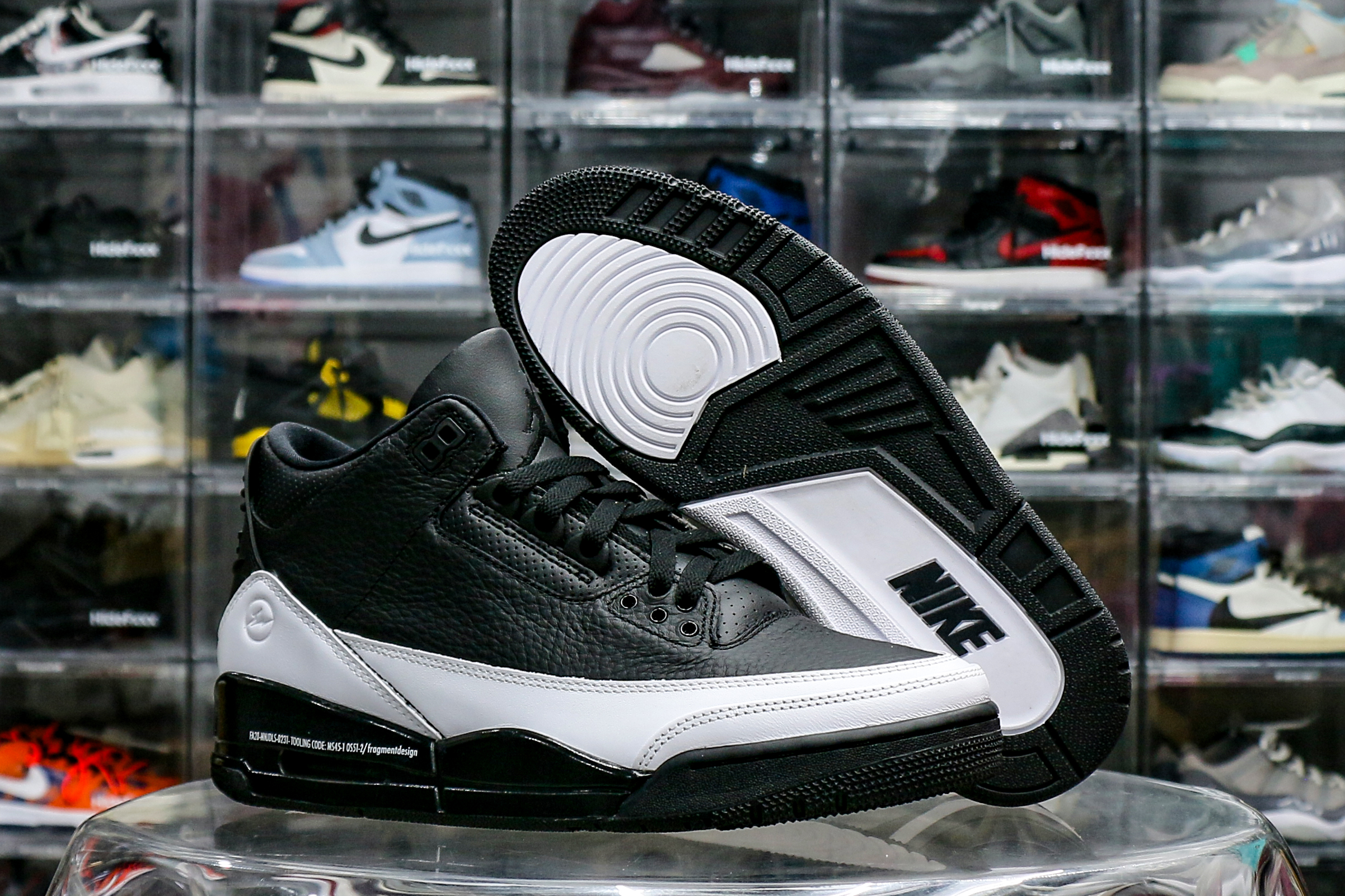 Fragment x x Air Jordan 3 Black Sample