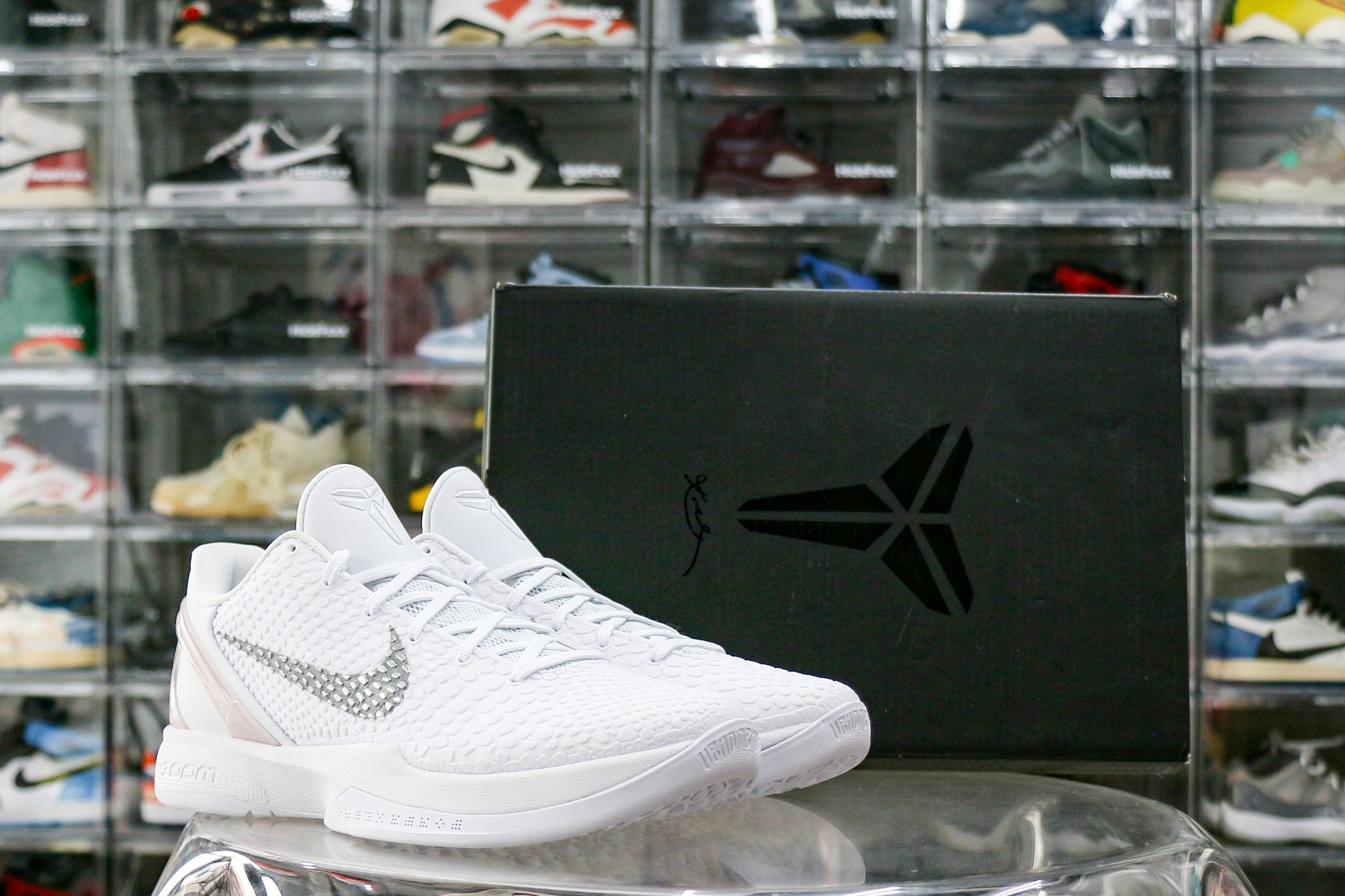 Nike Kobe 6 Protro White Grey Sample（Ln5 A1）