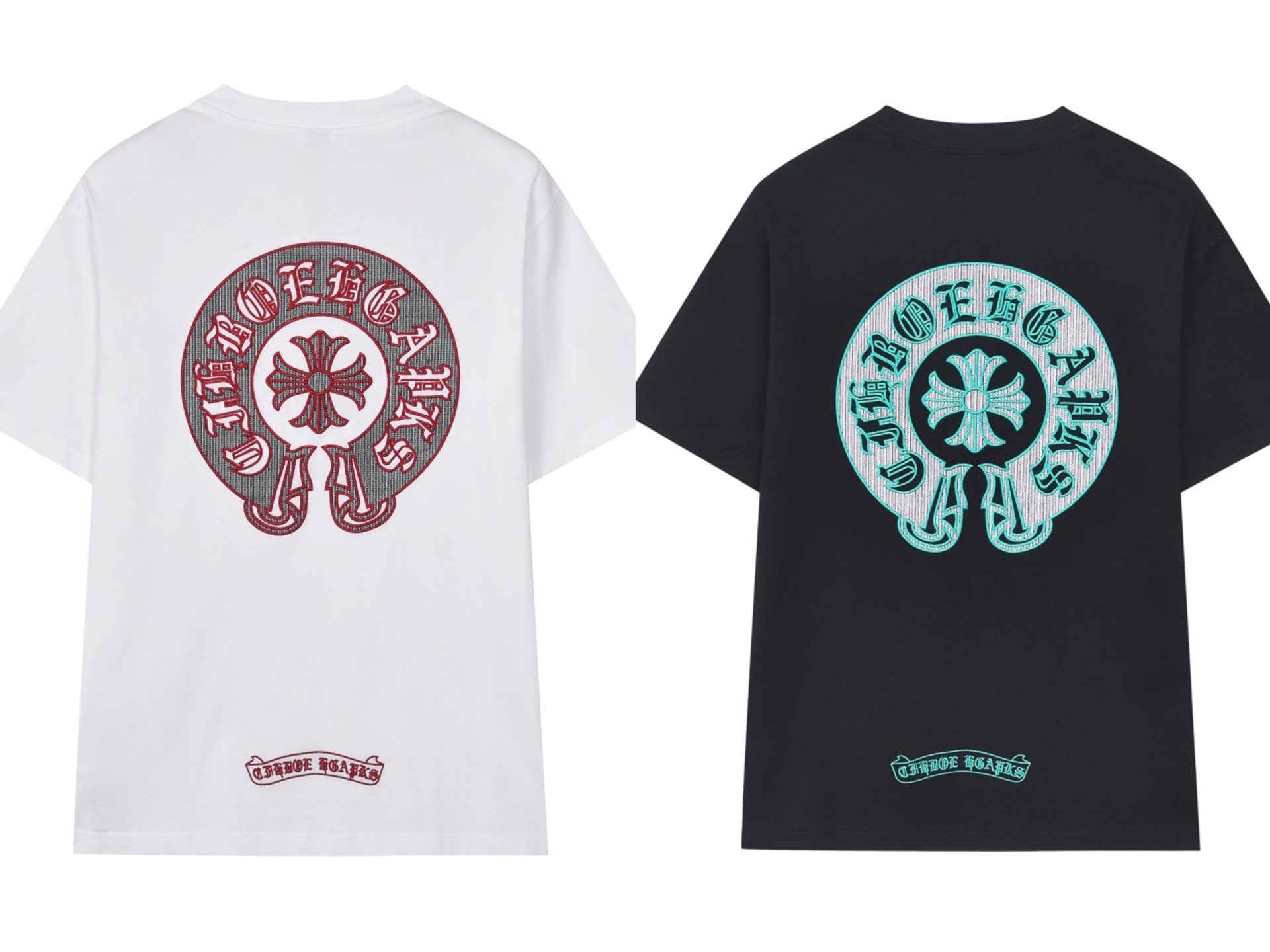 Ch*0me He**ts t-shirt 2025 appliqué heavy embroidery tee