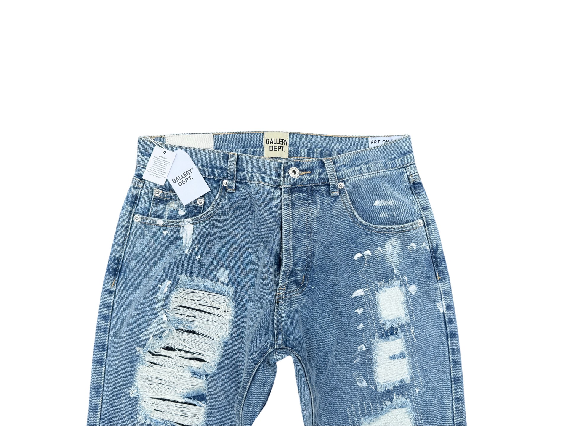 GALLERY.DEPT Distressed Patchwork Flared Jeans