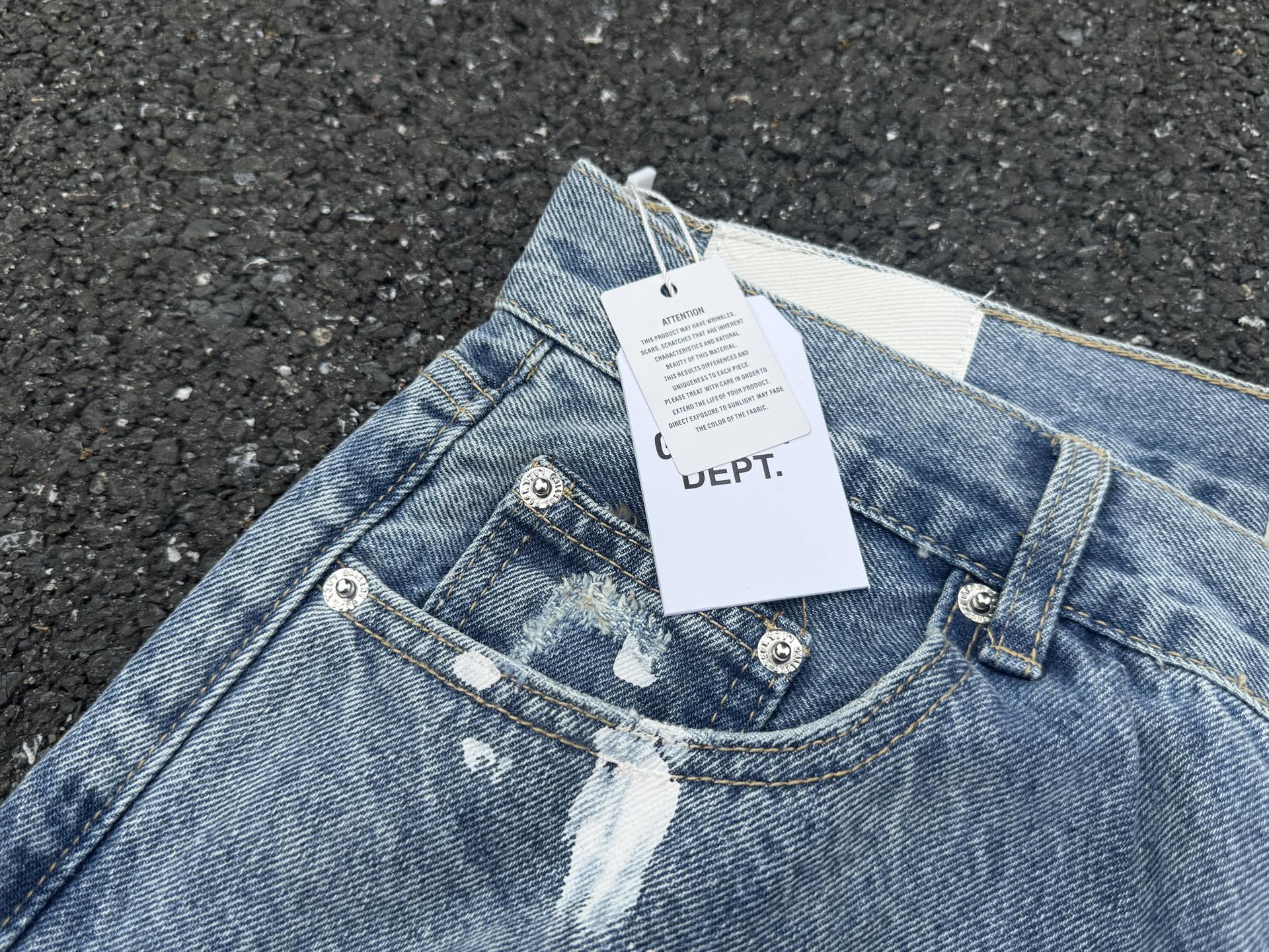 GALLERY.DEPT Distressed Patchwork Flared Jeans