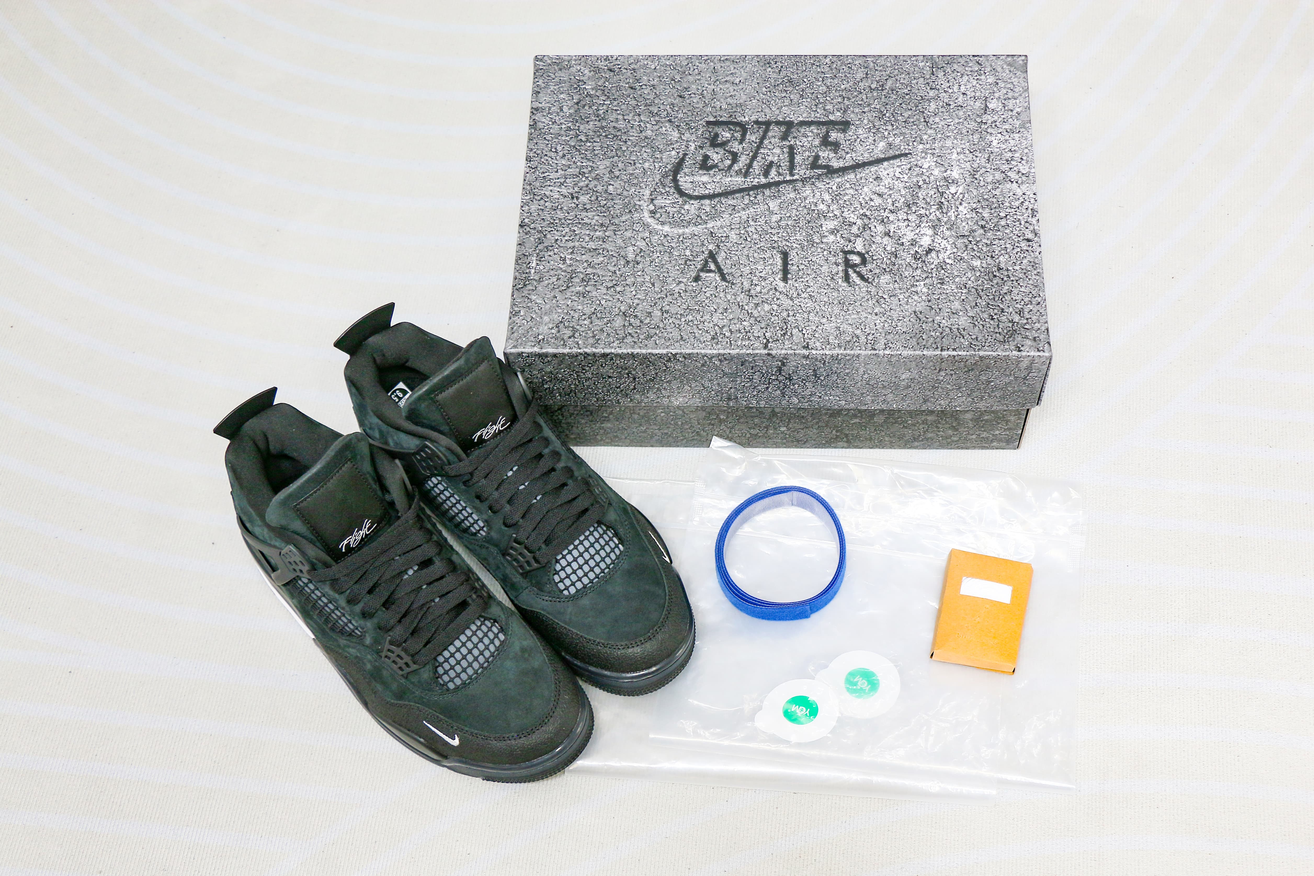 Nigel Sylvester X Jordan 4 Retro Brick By Brick Black