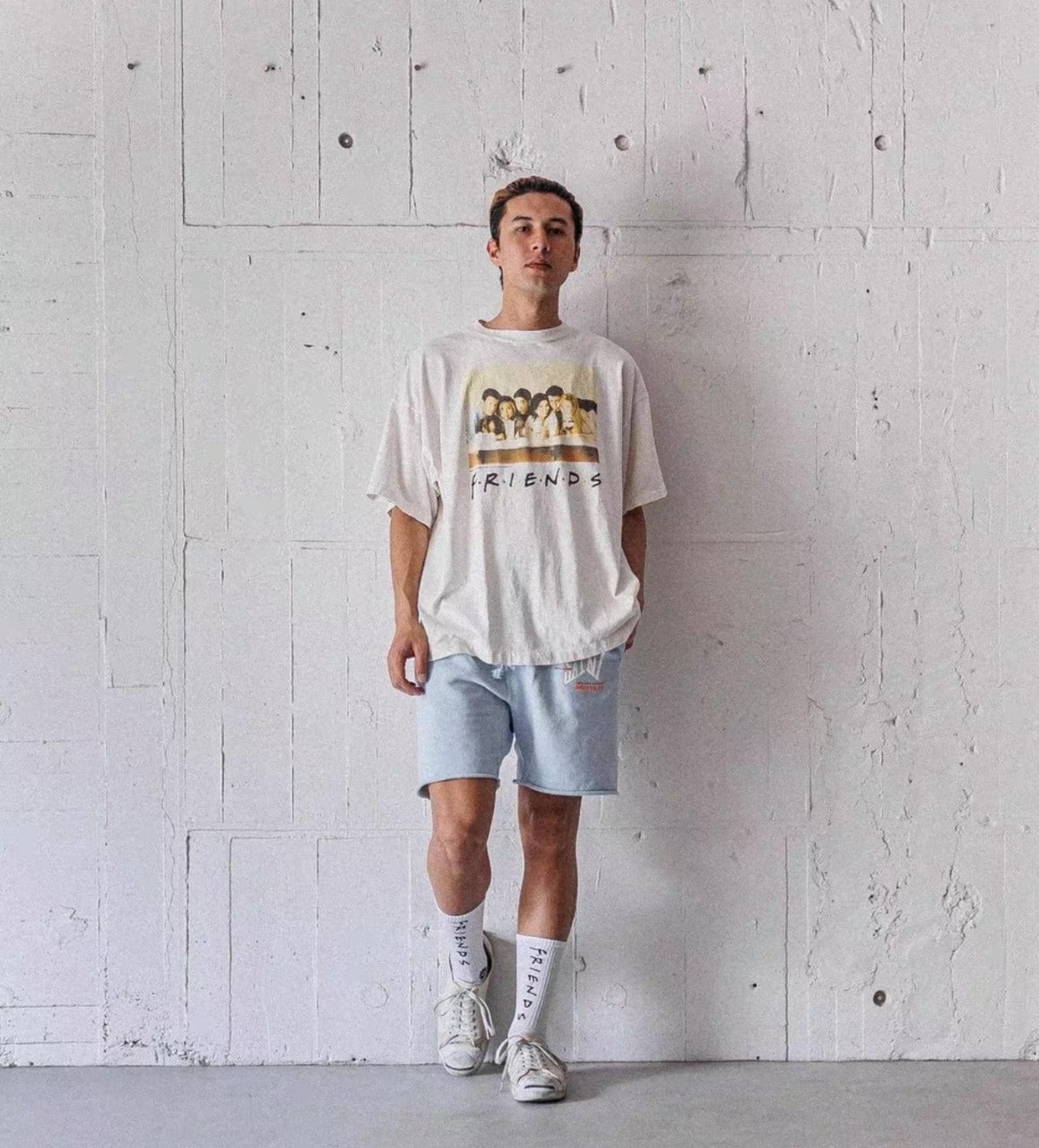 Balanciag@ Friends White Tee