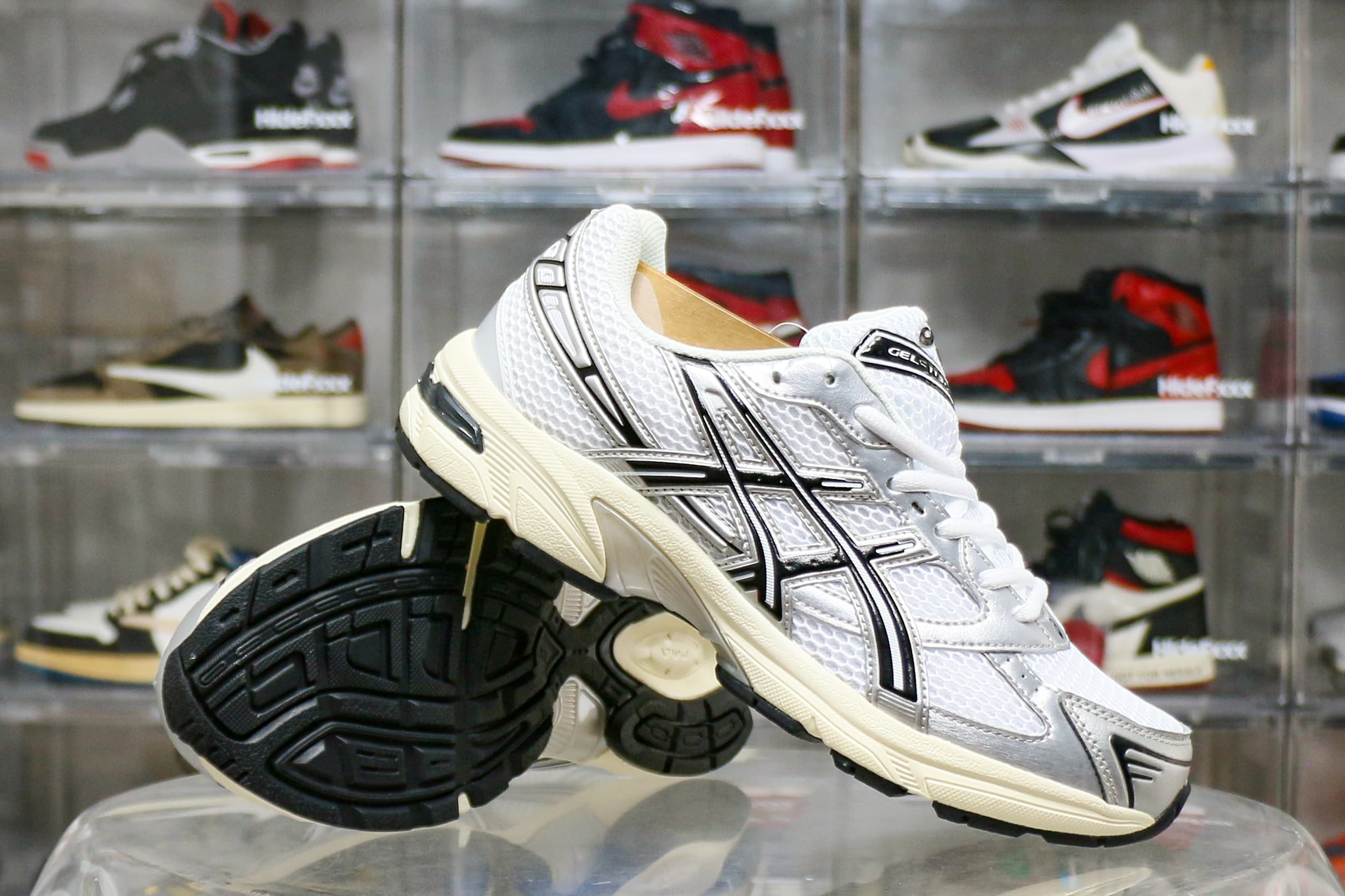 KITH × Asics Gel-1130 Cream/Scarab