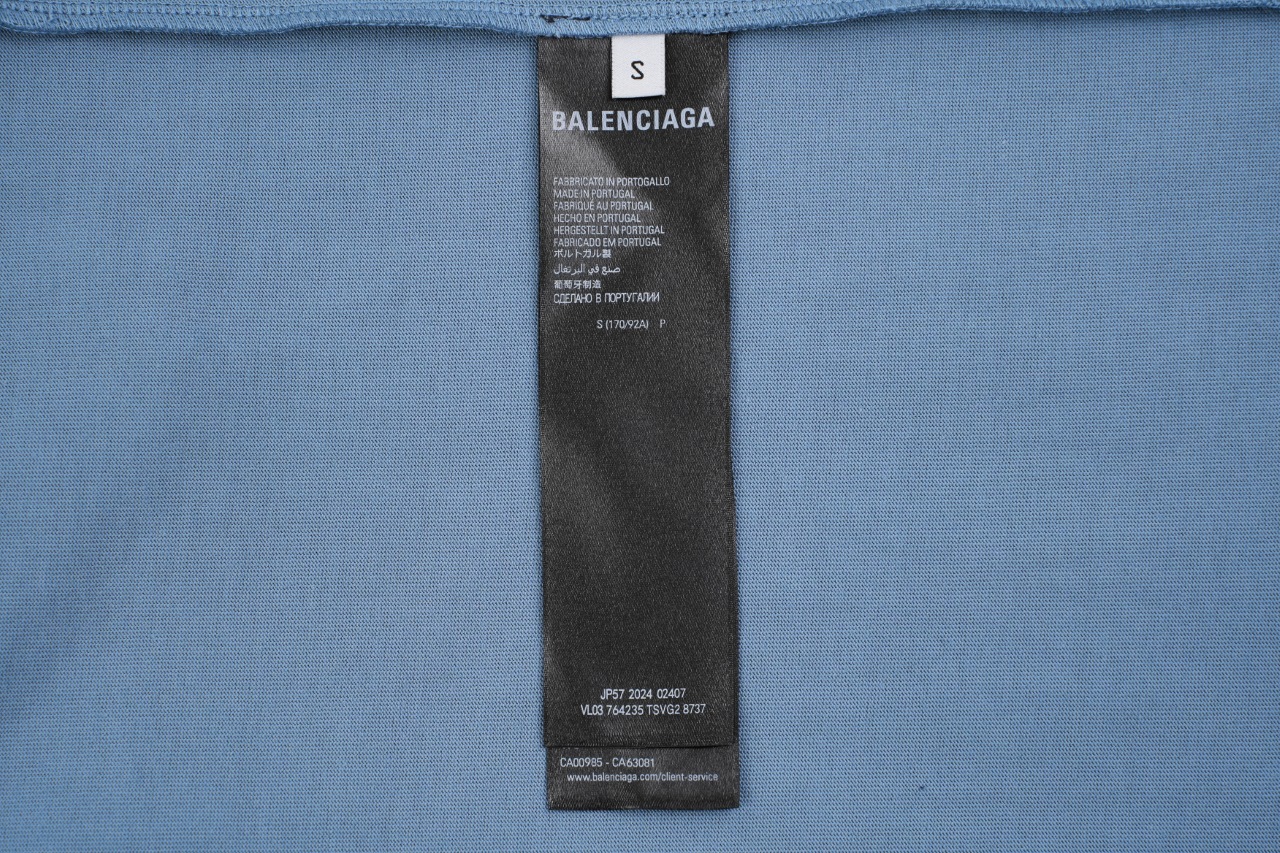 Balanciag@ Embroidery Adhesive Tee